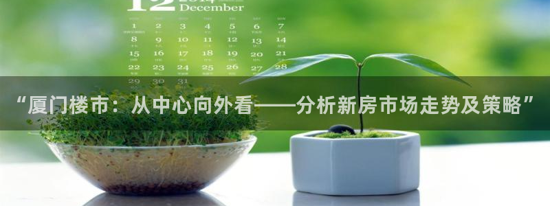 风暴娱乐套路：“厦门楼市：从中心向外看——分析新房市场走势及