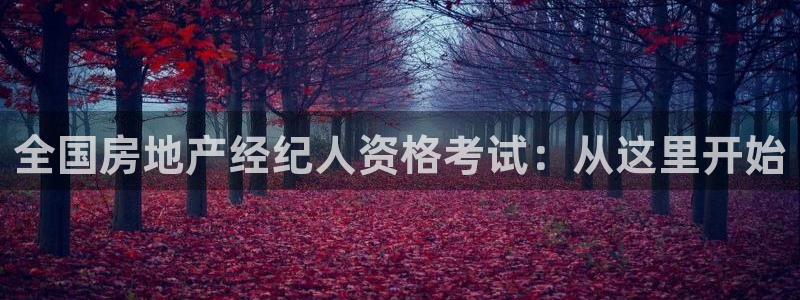 娱乐风暴港：全国房地产经纪人资格考试：从这里开始