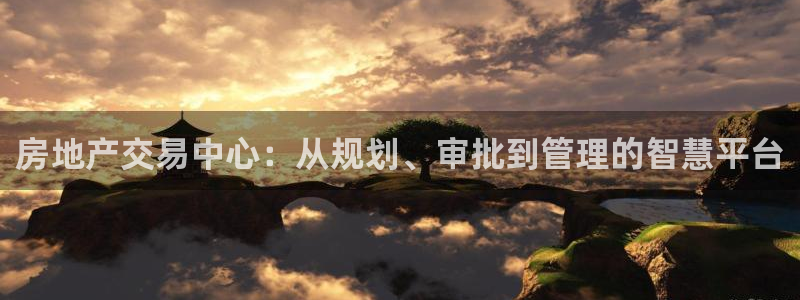 万万娱乐风暴：房地产交易中心：从规划、审批到管理的智慧平台
