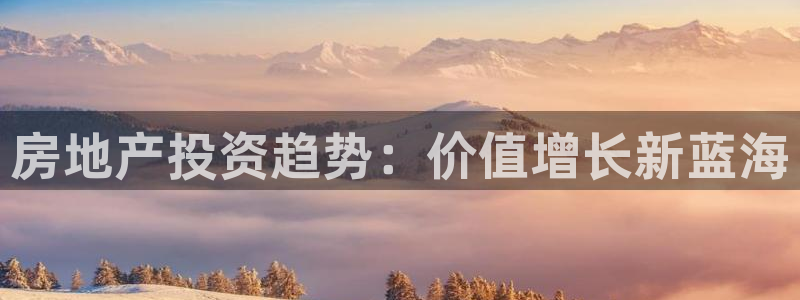 风暴娱乐客服：房地产投资趋势：价值增长新蓝海