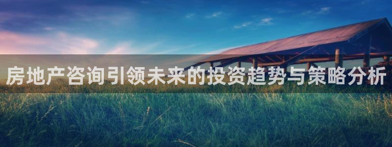 风暴娱乐测速：房地产咨询引领未来的投资趋势与策略分析