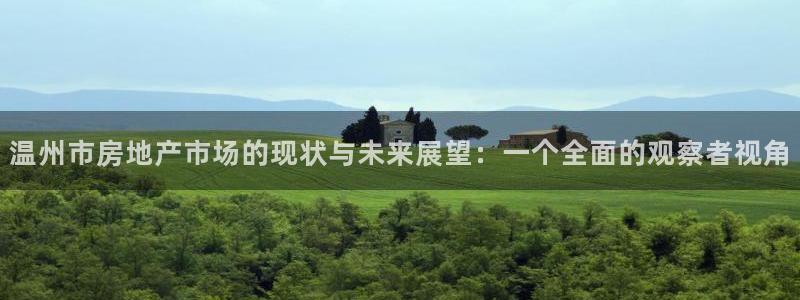 风暴大厅娱乐：温州市房地产市场的现状与未来展望：一个全面的观