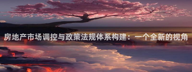 风暴娱乐官网开户：房地产市场调控与政策法规体系构建：一个全新
