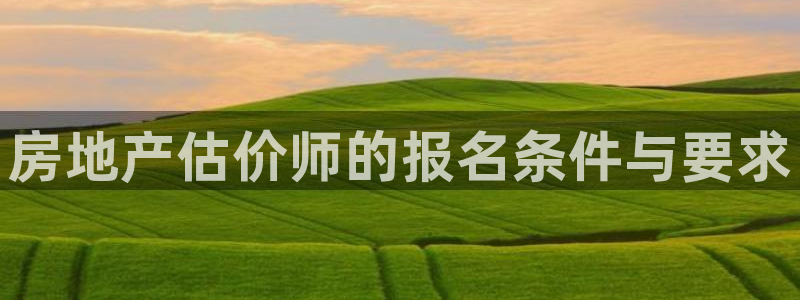 风暴娱乐：房地产估价师的报名条件与要求