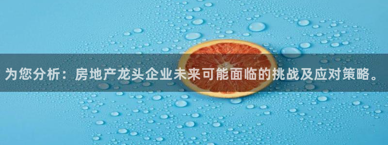 风暴娱乐344272：为您分析：房地产龙头企业未来可能面临的